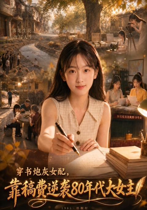 穿书炮灰女配，靠稿费逆袭80年代大女主！ cover