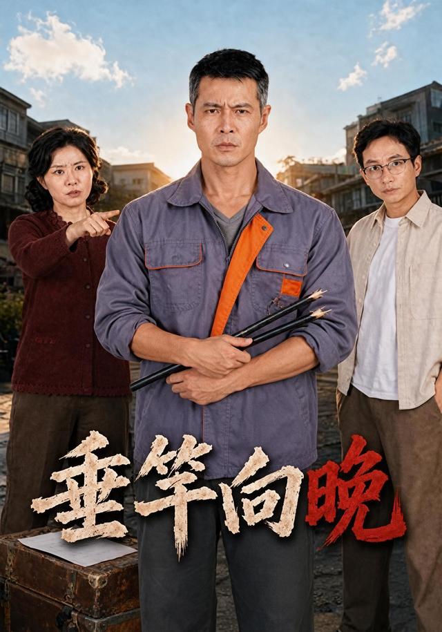 《垂竿向晚》作品海报
