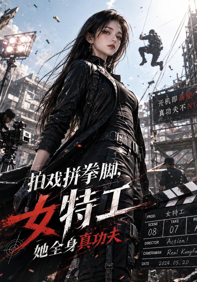 拍戏拼拳脚，女特工她全身真功夫