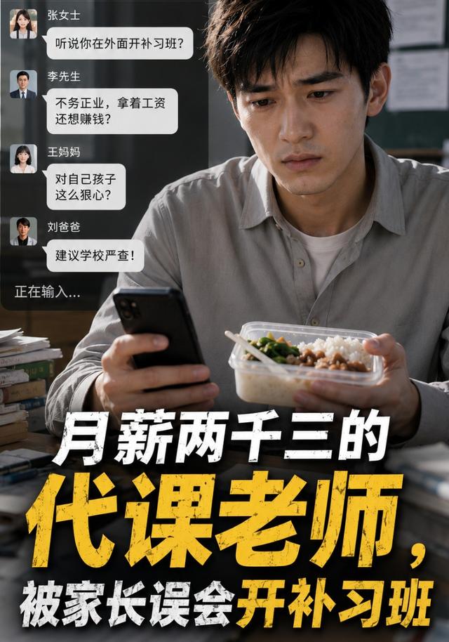 月薪两千三的代课老师，被家长误会开补习班 cover