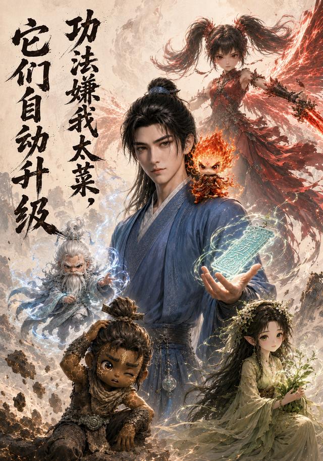 功法嫌我太菜，它们自动升级 cover