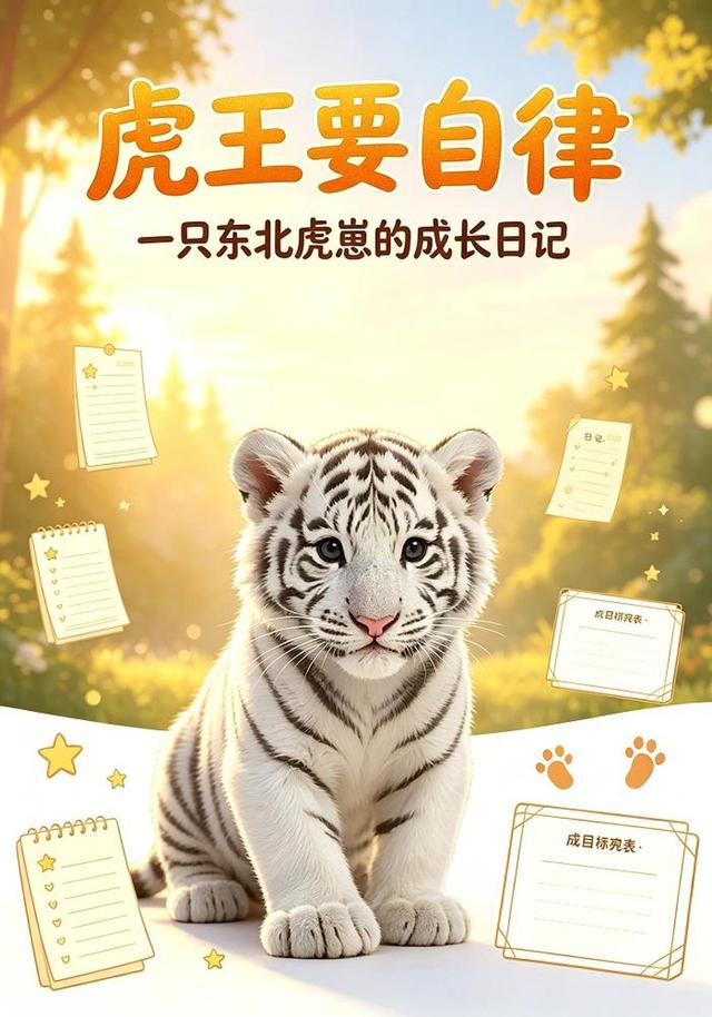 虎王要自律：一只东北虎崽的成长日记 cover