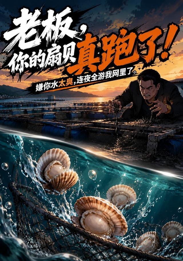 老板，你的扇贝真跑了！ cover