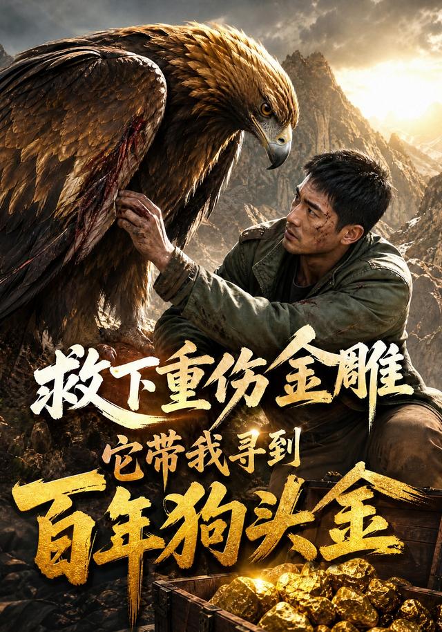 救下重伤金雕，它带我寻到百年狗头金
