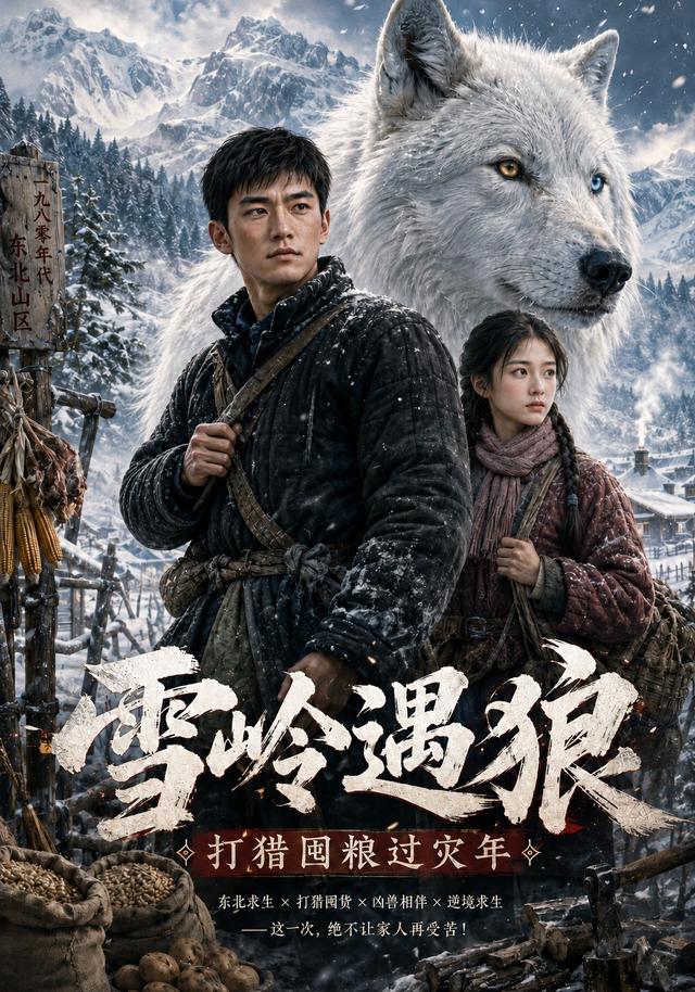 雪岭遇狼，打猎囤粮过灾年 cover