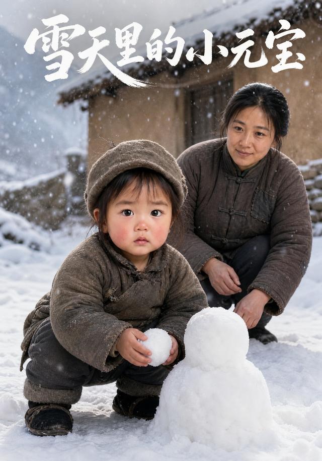 雪天里的小元宝