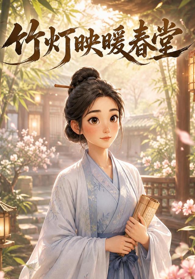 竹灯映暖春堂