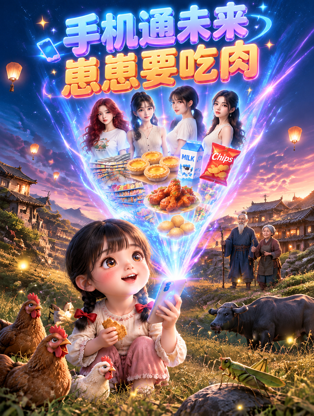 手机通未来，崽崽要吃肉