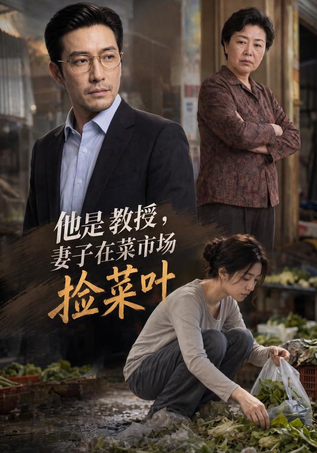 他是教授，妻子在菜市场捡菜叶 cover