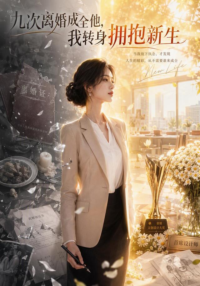 九次离婚成全他，我转身拥抱新生 cover