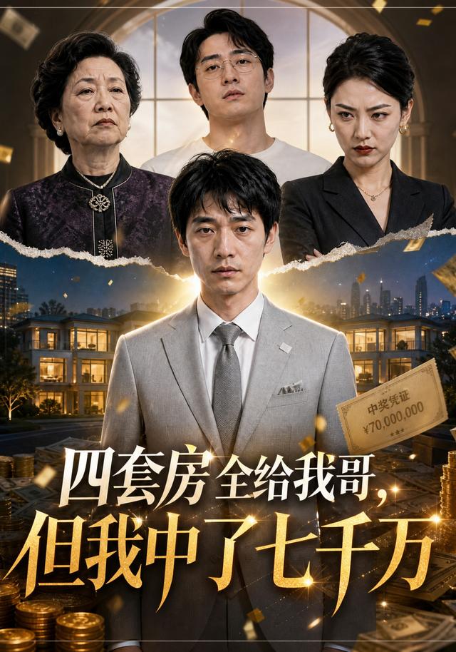 四套房全给我哥，但我中了七千万