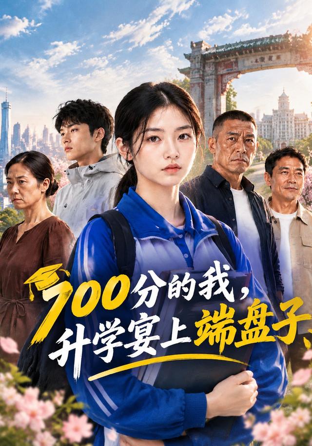 700分的我，升学宴上端盘子