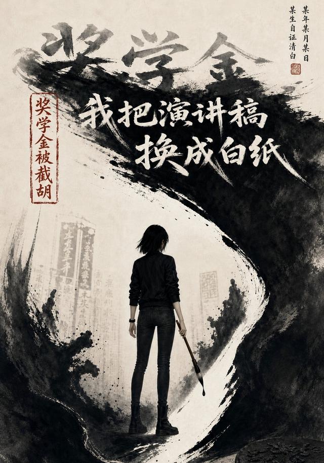 奖学金被截胡，我把演讲稿换成白纸 cover
