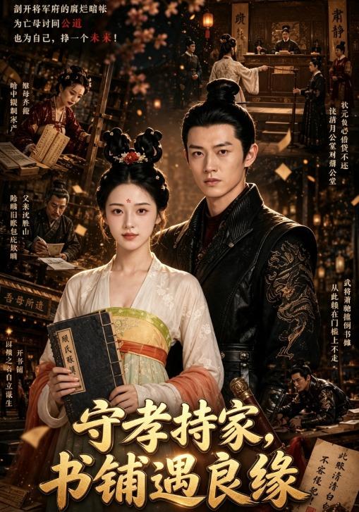 守孝持家，书铺遇良缘