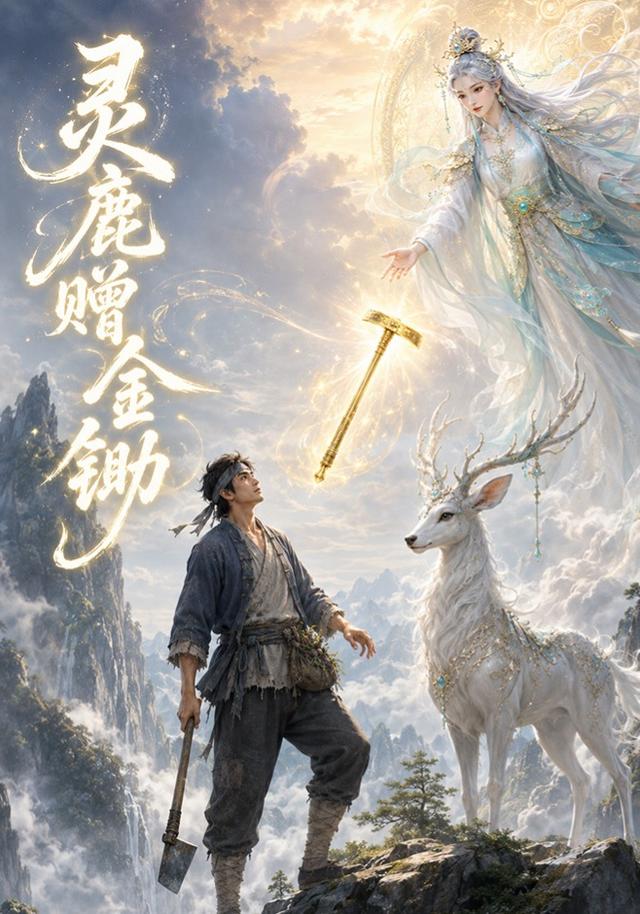 灵鹿赠金锄