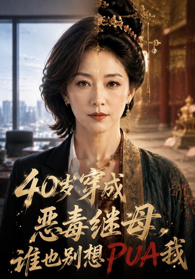 40岁穿成恶毒继母，谁也别想PUA我 cover