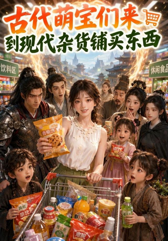 古代萌宝们来到现代杂货铺买东西