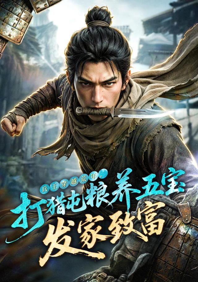 兵王穿越荒年，打猎屯  粮养五宝发家致富
