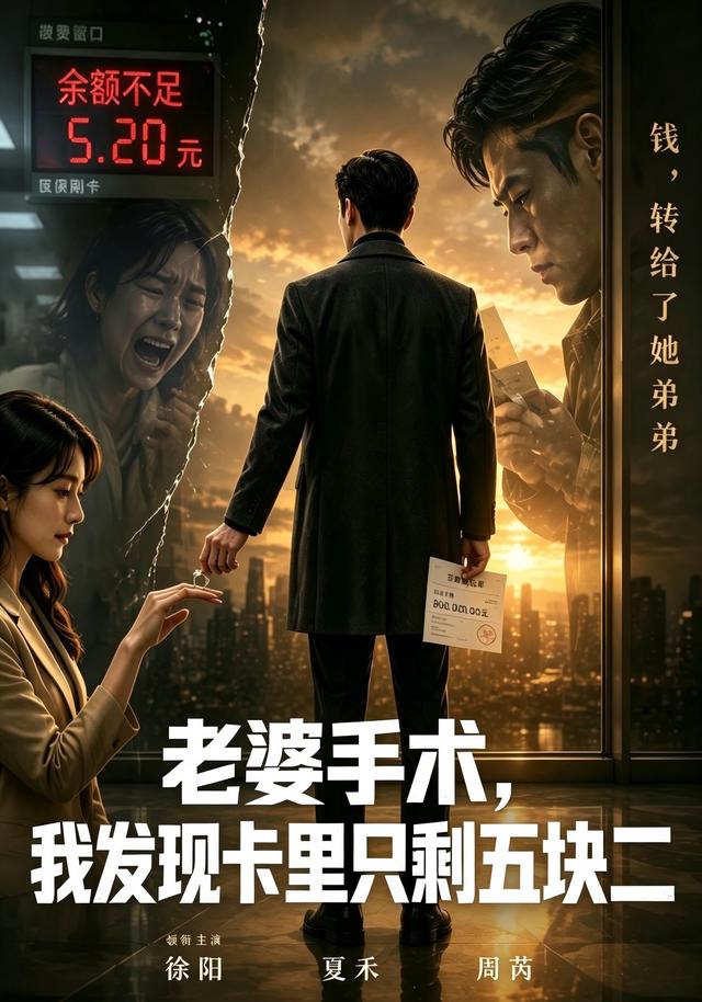 老婆手术，我发现卡里只剩五块二 cover