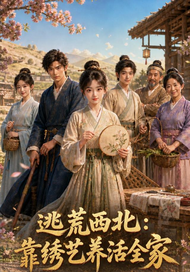 逃荒西北，靠绣艺养活全家