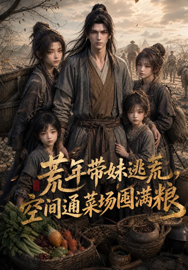 荒年带妹逃荒，空间通菜场囤满粮