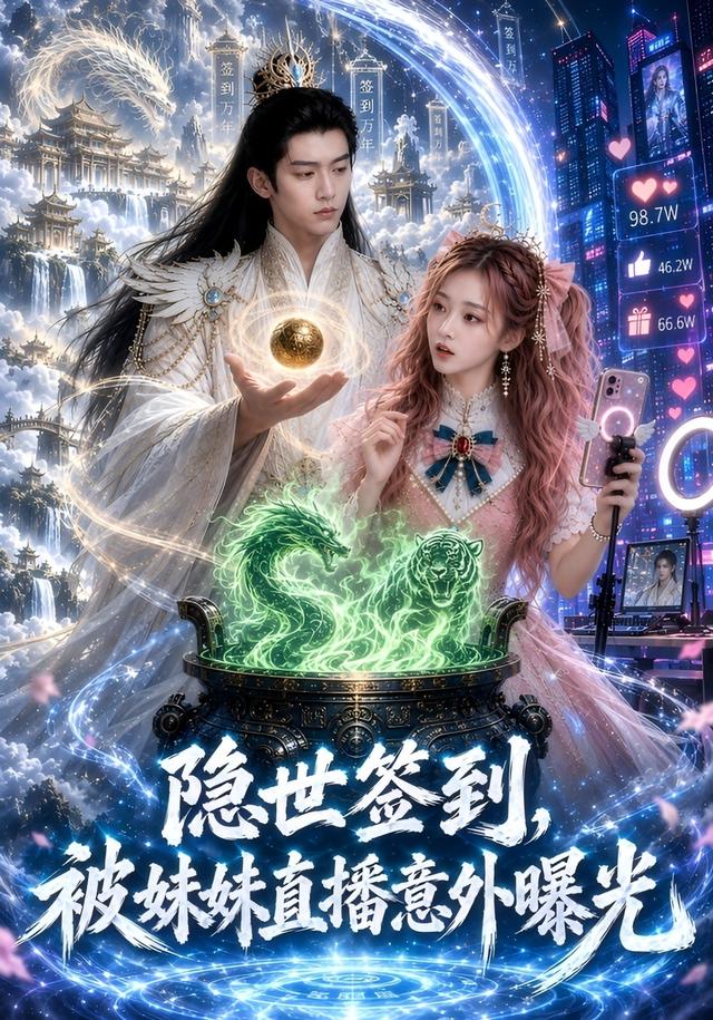 隐世签到，被妹妹直播意外曝光封面