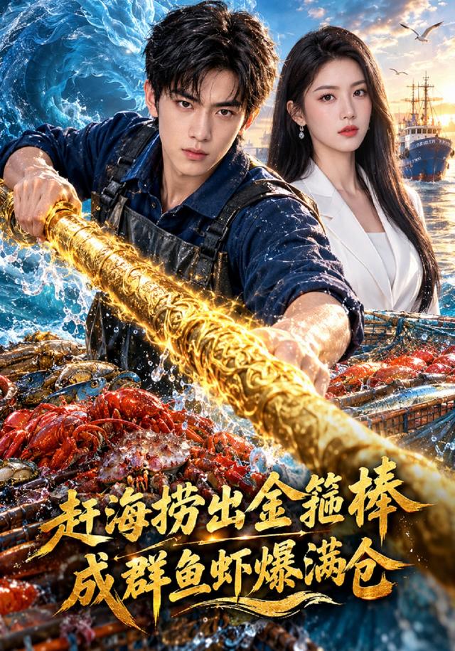 《赶海捞出金箍棒，成群鱼虾爆满仓》作品海报