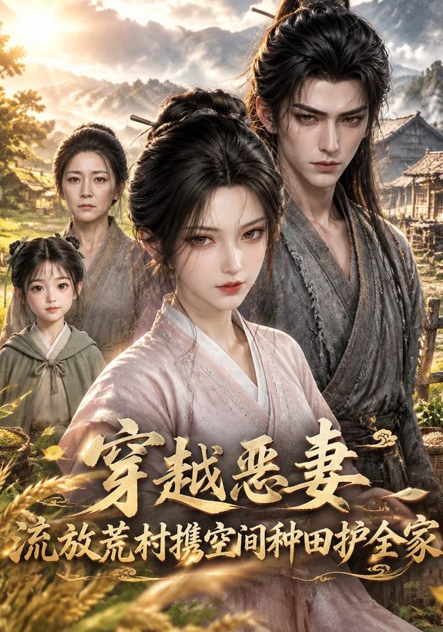 穿越恶妻，流放荒村携空间种田护全家 cover