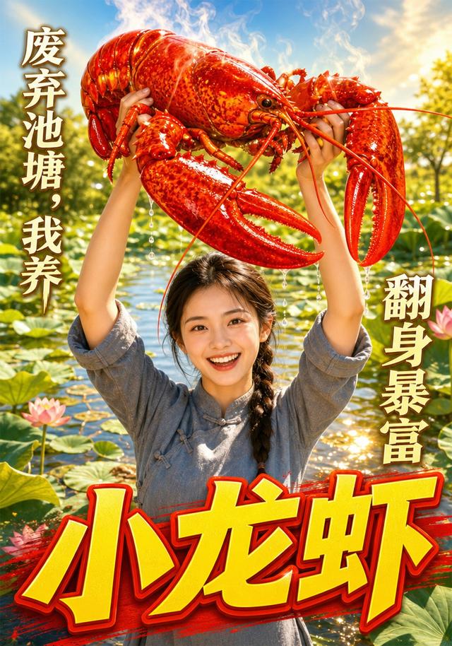 废弃池塘，我养小龙虾翻身暴富 cover