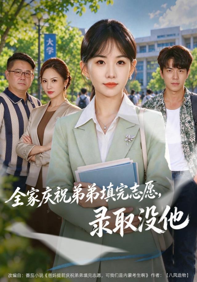全家庆祝弟弟填完志愿，录取没他