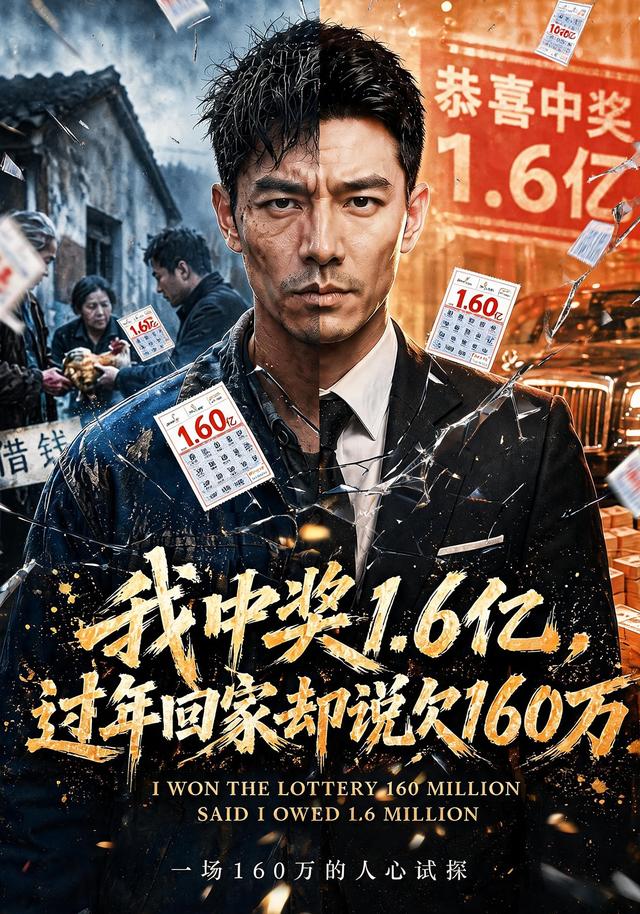 我中奖1.6亿，过年回家却说欠160万