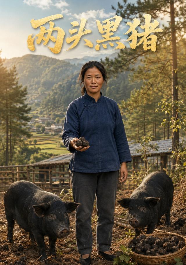 两头黑猪