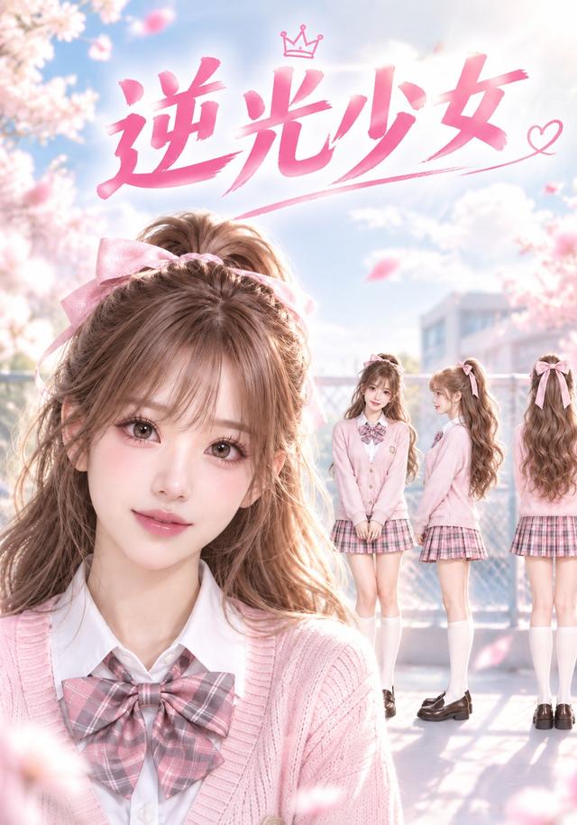 逆光的少女