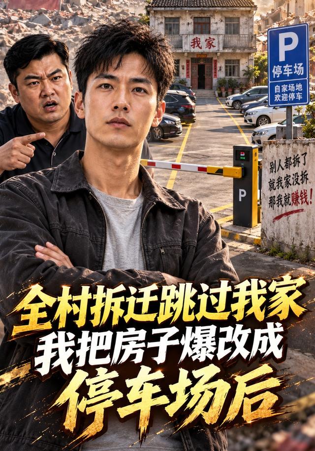 全村拆迁跳过我家我把房子爆改成停车场后