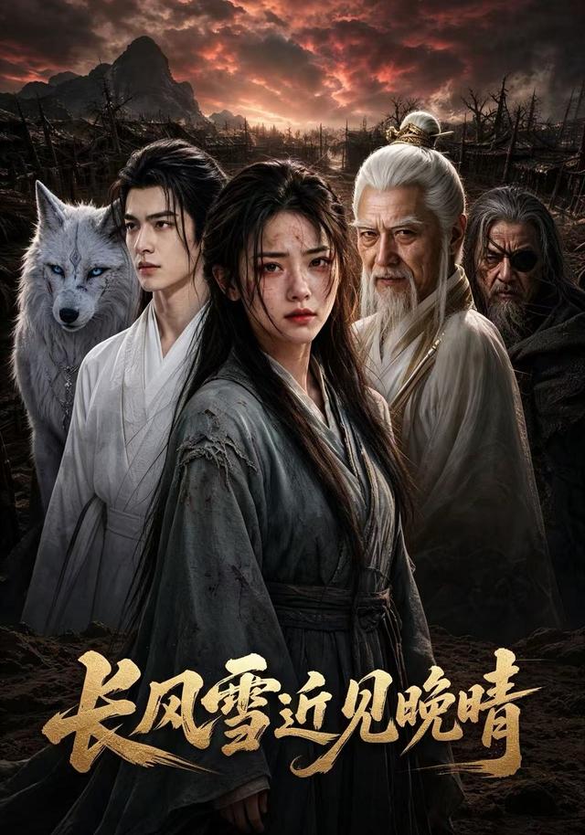 长风雪近见晚晴