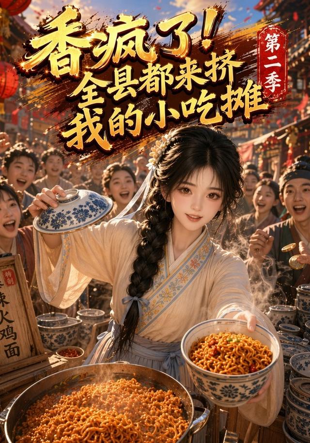 香疯了！全县都来挤我的小吃摊第二季