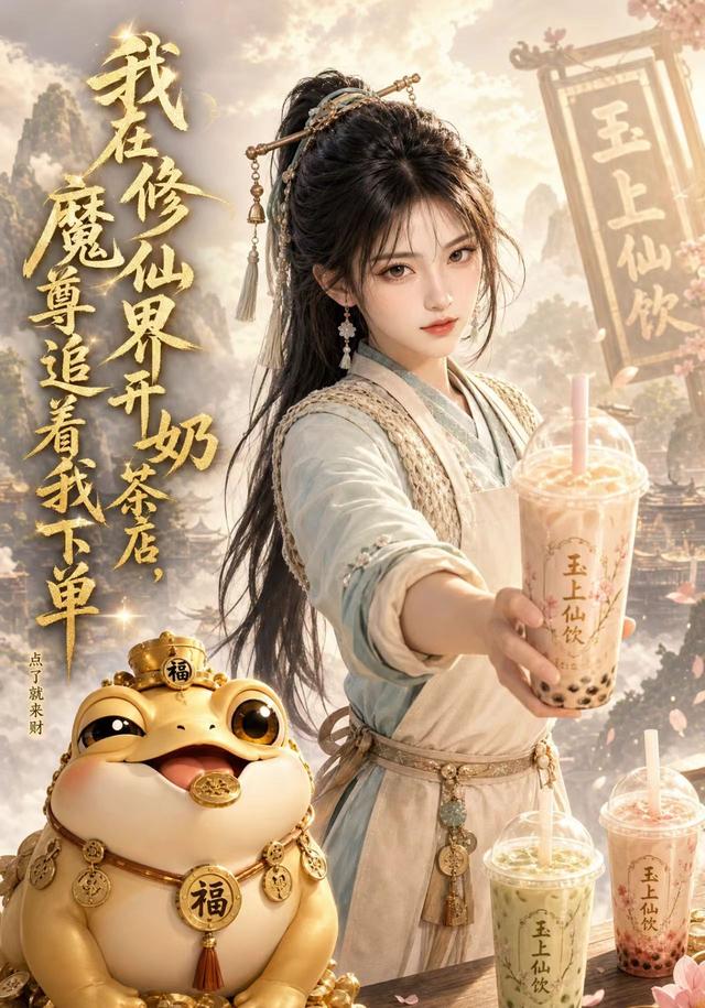 我在修仙界开奶茶店，魔尊追着我下单 cover