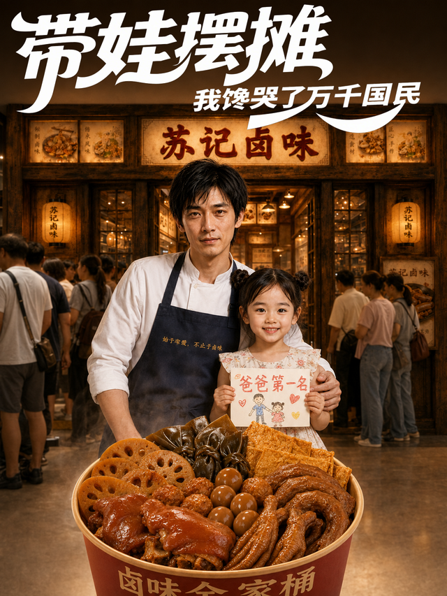带娃摆摊，我馋哭了万千国民 cover