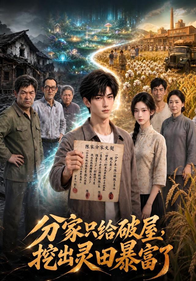 分家只给破屋,挖 出灵田暴富了