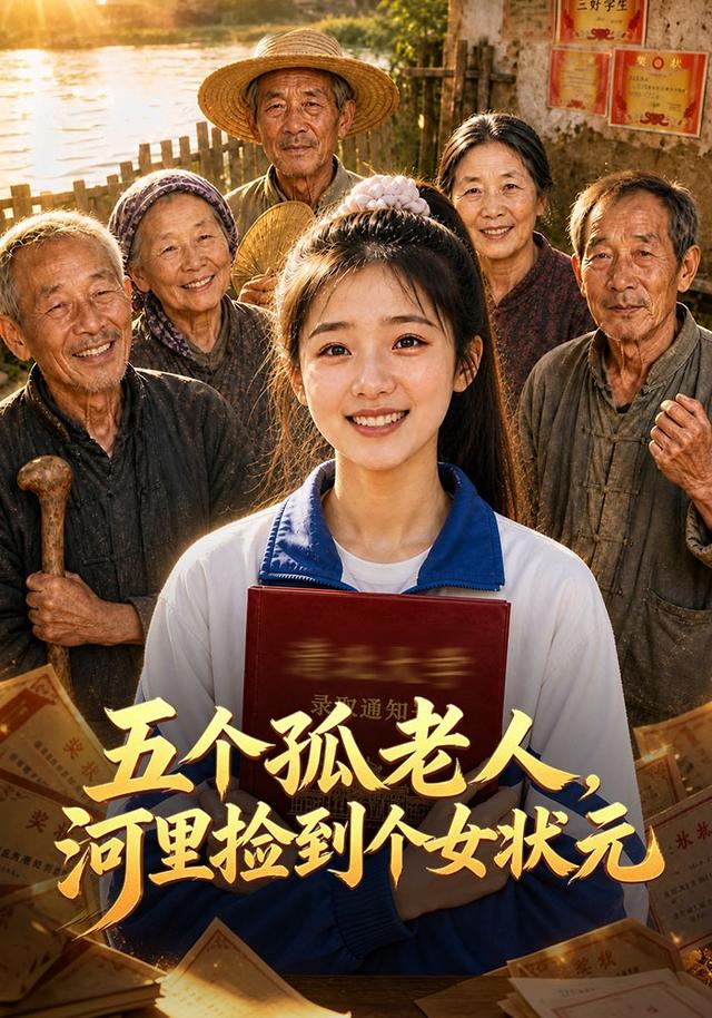 五个孤老人，河里捡到个女状元