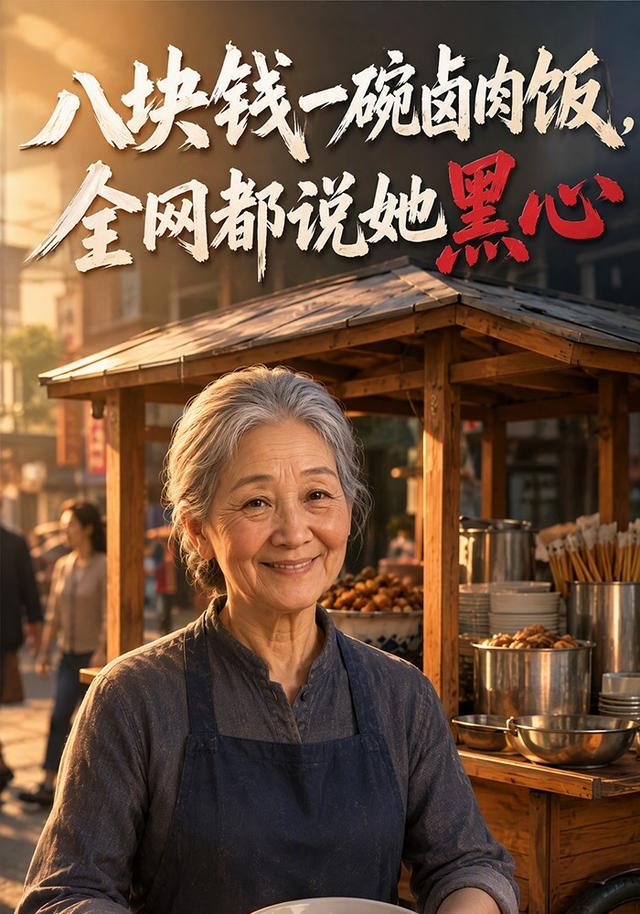 八块钱一碗卤肉饭，全网都说她黑心 cover
