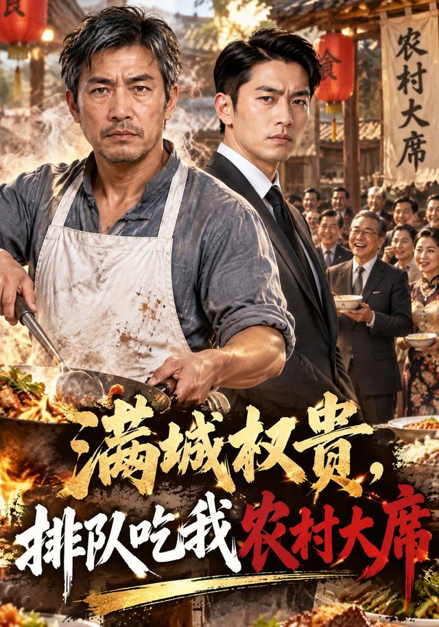 《满城权贵，排队吃我农村大席》作品海报