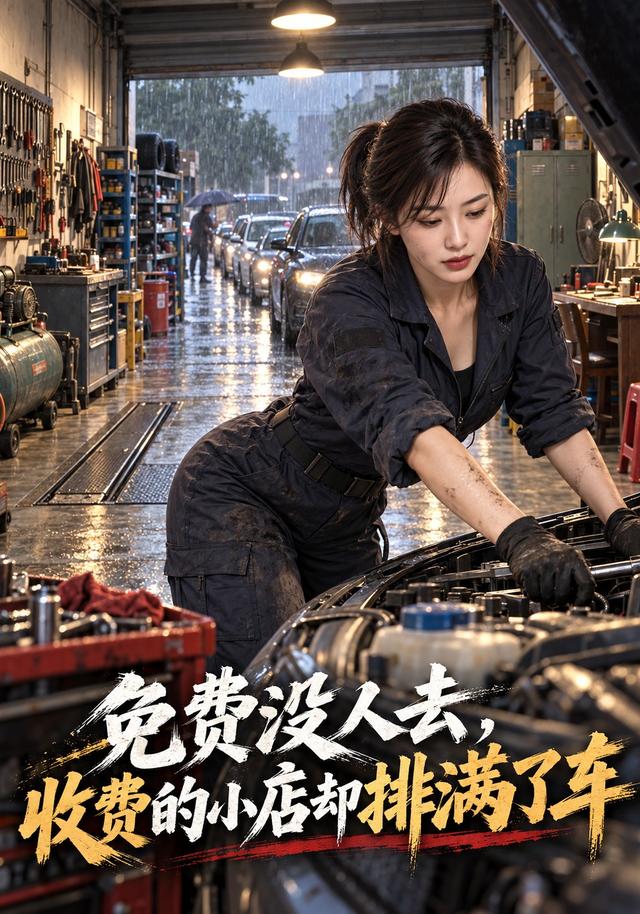 免费没人去，收费的小店却排满了车