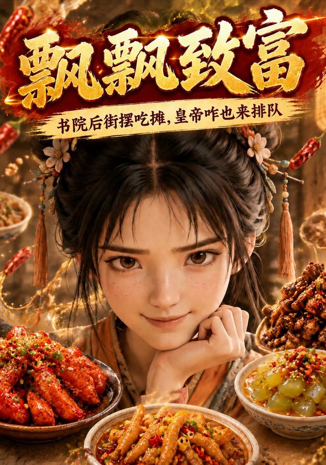 飘飘致富之书院后街摆吃摊，皇帝咋也来排队
