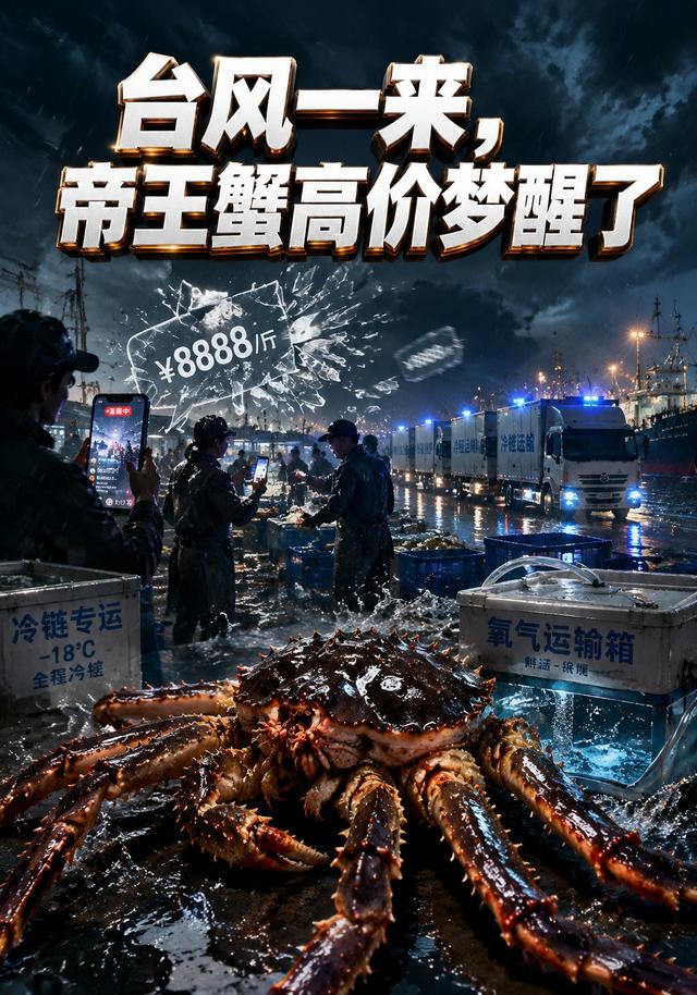 台风一来，帝王蟹高价梦醒了
