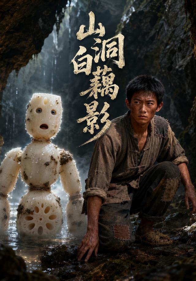 山洞白藕影