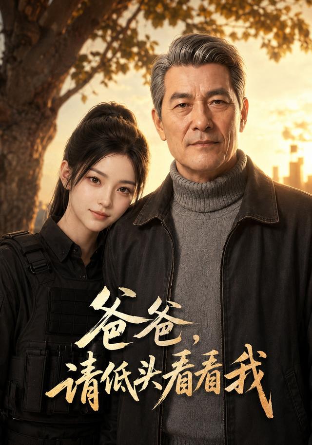 爸爸请低头看看我