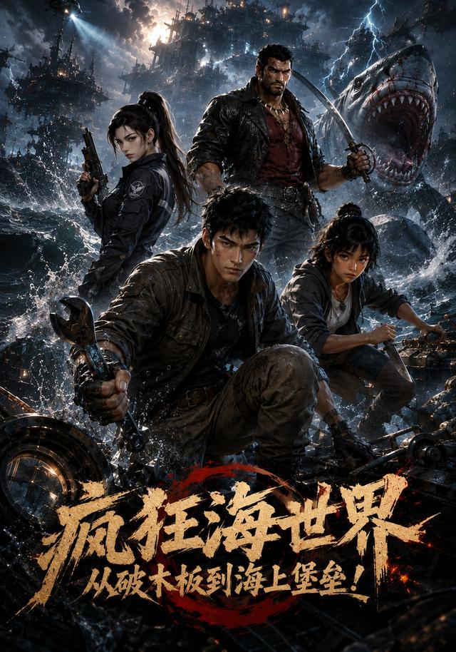 疯狂海世界，从破木板到海上堡垒 cover