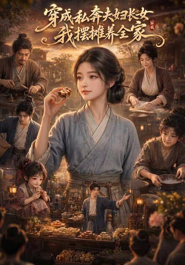 穿成私奔夫妇长女，我摆摊养全家