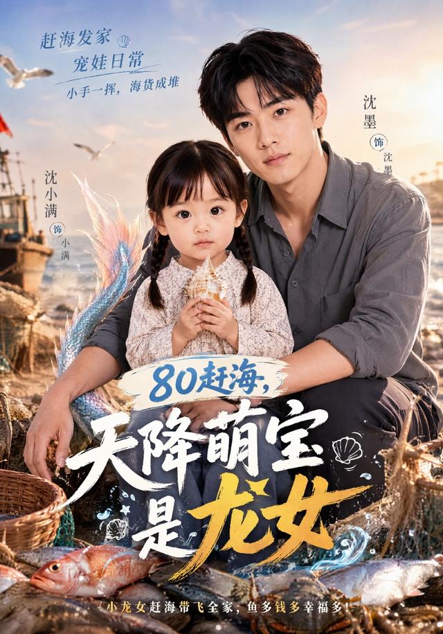 80赶海，天降萌宝是龙女